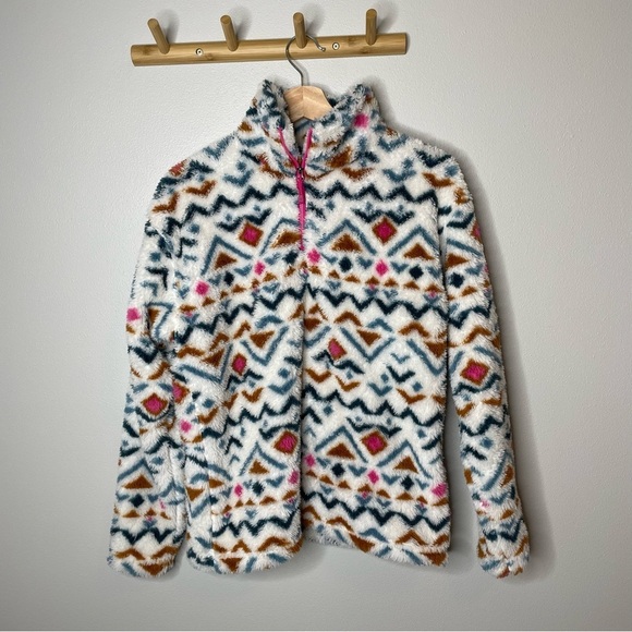 Eddie Bauer Fuzzy Sherpa Pullover small - Picture 1 of 5